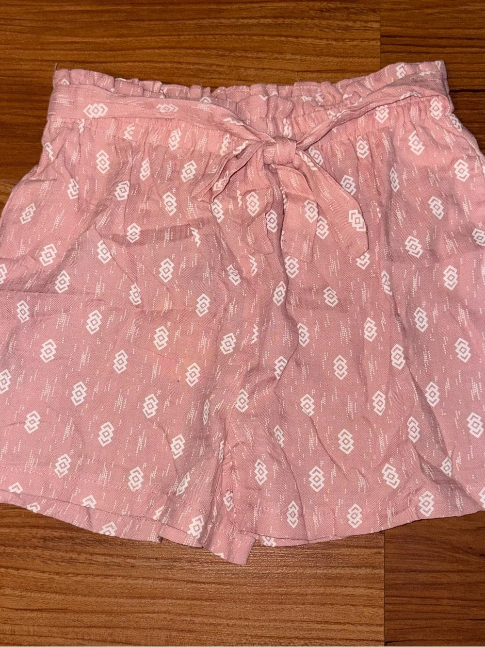 Hayden Pink Printed Tie-Front Shorts